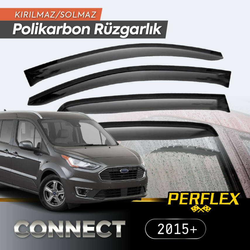 Ford Connect 2015+ Cam Rüzgarlığı V2 Düz - 1