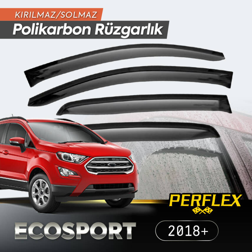 Ford Ecosport 2018+ Cam Rüzgarlığı V2 Düz - 1