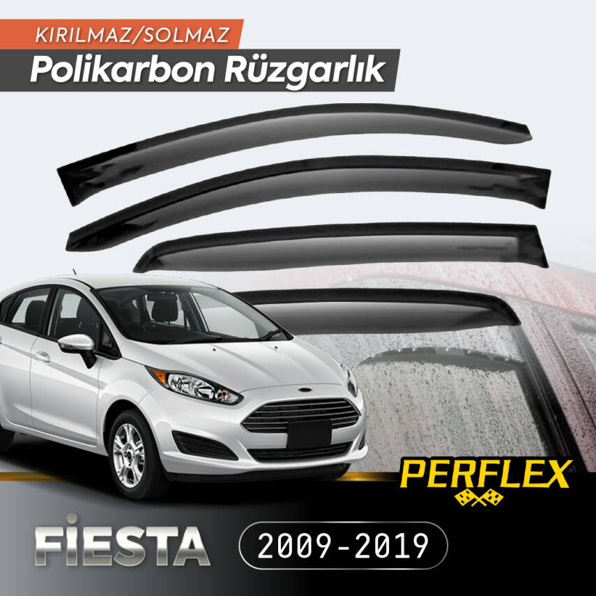 Ford Fiesta 2009-2019 Cam Rüzgarlığı V2 Mugen - 1