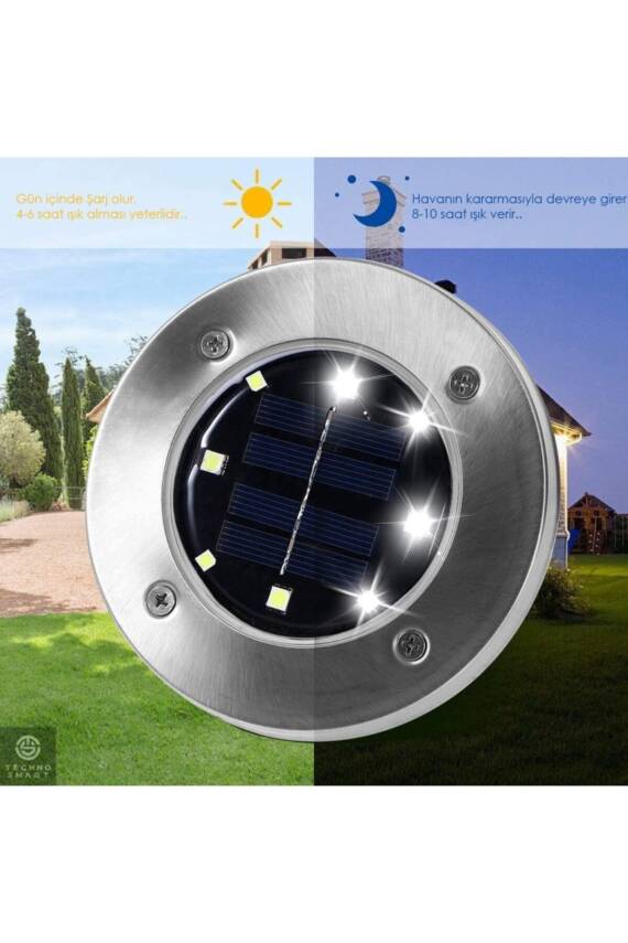 Güneş Enerjili Bahçe Aydınlatma Seti 4 Adet - 2