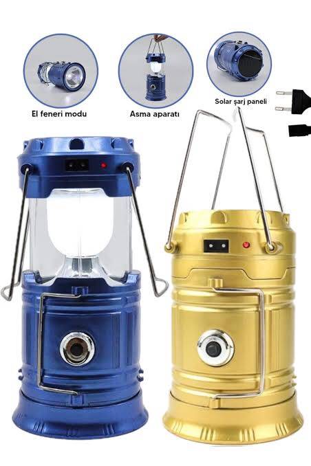 Güneş Enerjili Çok Fonksiyonlu Kamp Feneri - 3