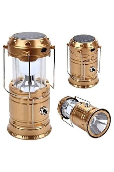 Güneş Enerjili Çok Fonksiyonlu Kamp Feneri - 4