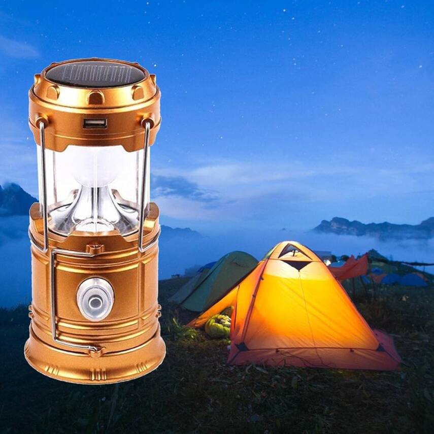 Güneş Enerjili Çok Fonksiyonlu Kamp Feneri - 5
