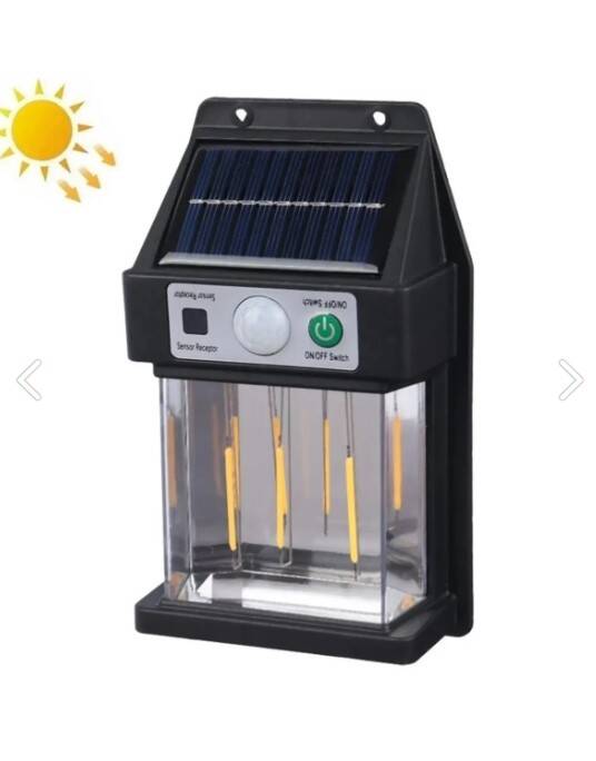 Güneş Enerjili Hareket Sensörlü Duvar Lambası - 2