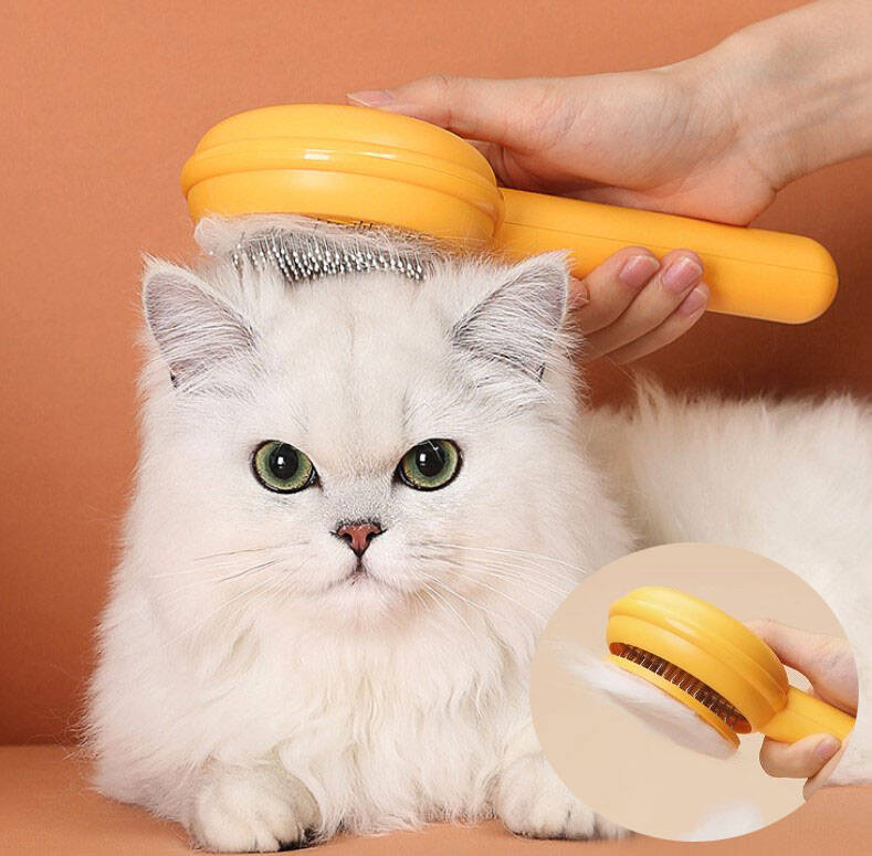 Hamburger Şekilli Otomatik Temizlenen Evcil Hayvan Tarağı - 1