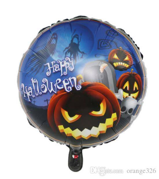 Happy Halloween Balkabağı Folyo Balon 18 inç - 1