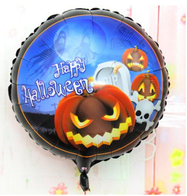 Happy Halloween Balkabağı Folyo Balon 18 inç (1)