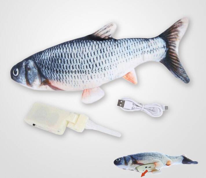 Hareketli Balık Kedi Oyuncağı Şarjlı - 3