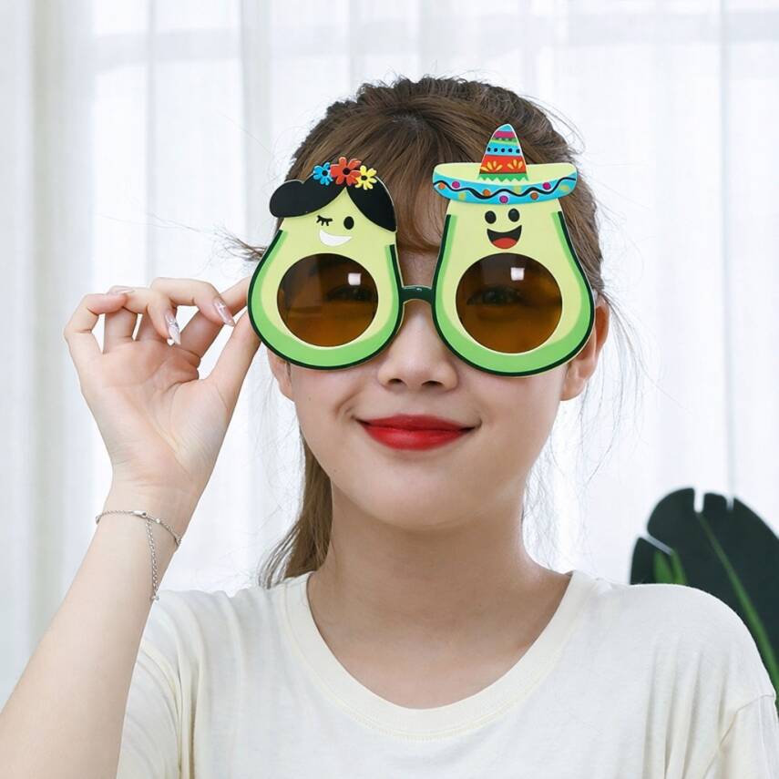 Hawaii Temalı Avokado Gözlük - 1