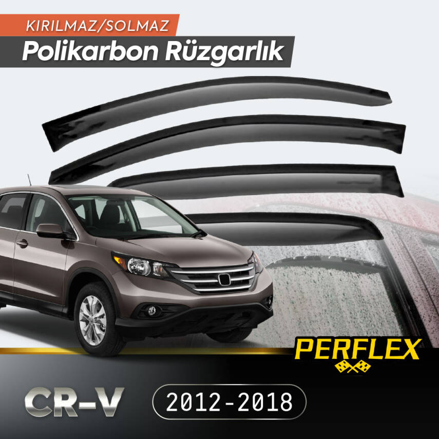 Honda CR-V 2012-2018 Cam Rüzgarlığı V2 Düz - 1