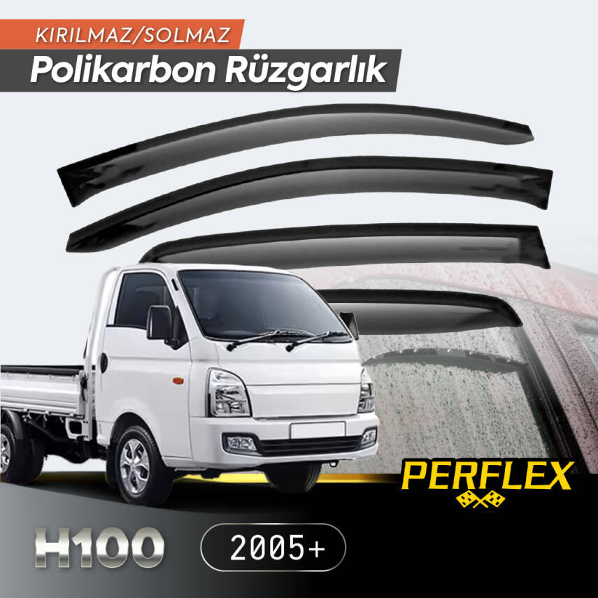 Hyundai H100 Kamyonet 2005+ Cam Rüzgarlığı V2 Mugen - 1