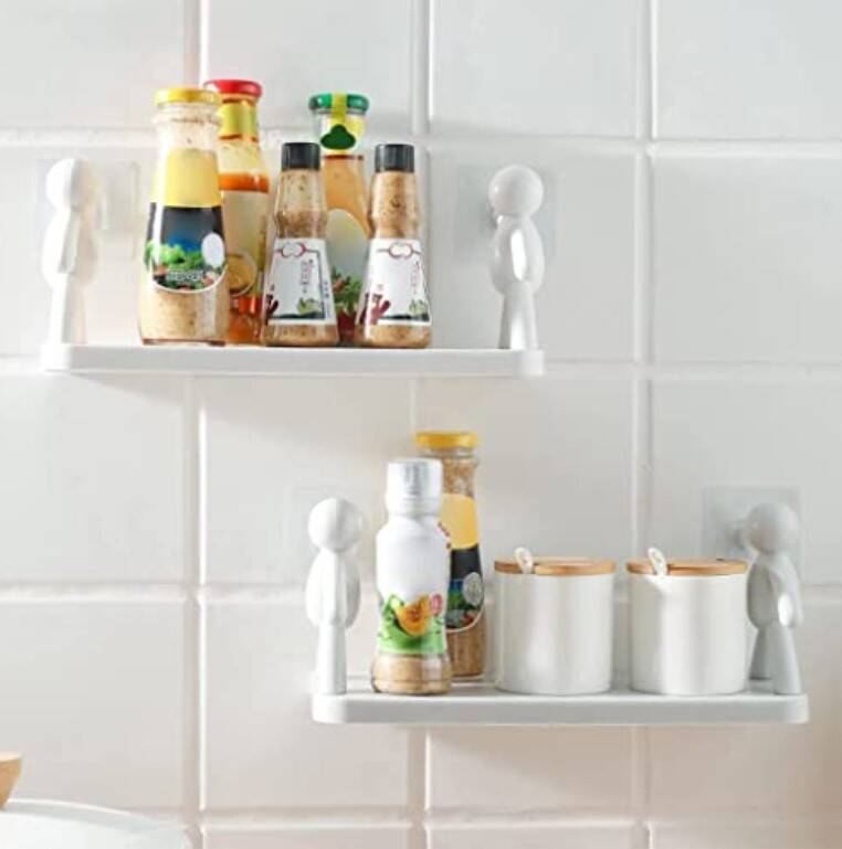 İnsan Figürlü Yapışkanlı Çok Amaçlı Duvar Rafı - 1