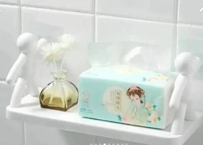 İnsan Figürlü Yapışkanlı Çok Amaçlı Duvar Rafı - 5