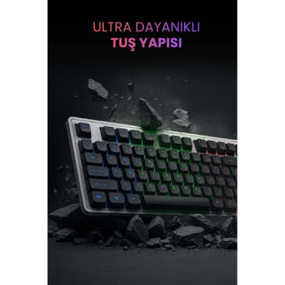 Kablolu Işıklı Gaming Standart Türkçe Q Klavye Ve Mouse Seti (1)