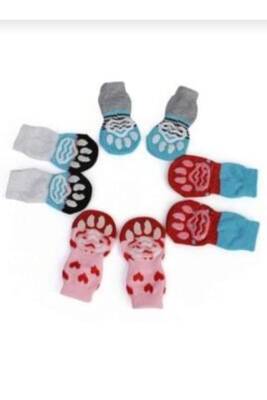 Kedi Köpek Kaydırmaz Örme Çorap - 3