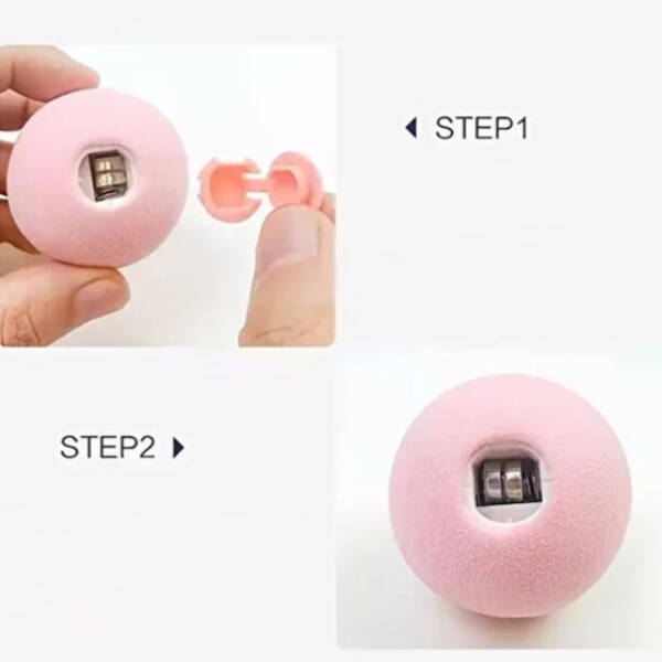 Kedi Otlu 3 Sesli İnteraktif Top Kedi Oyuncağı - 2