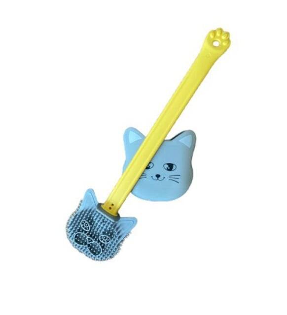 Kedi Tasarımlı Ergonomik Tuvalet Fırçası - 1