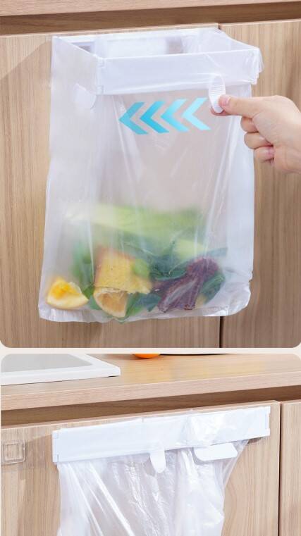 Kendinden Yapışkanlı Katlanabilir Çöp Poşeti Tutucu Aparat - 1