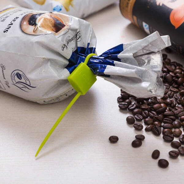 Kilit Şeklinde Silikon Kablo ve Poşet Bağlama Aparatı (3'lü Set) - 3