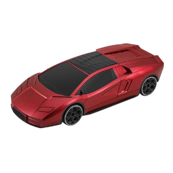 Kırmızı Model Araba Tasarımlı Hoparlör - Bluetooth USB Özellikli - 1