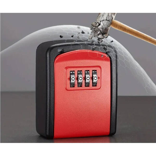 Kırmızı Şifreli Anahtar ve Eşya Saklama Güvenlik Kasası - 3