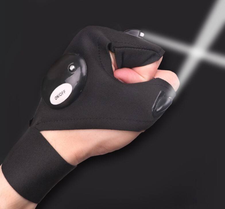 Led Işıklı Çalışma Eldiveni Sağ Sol Çift - 1