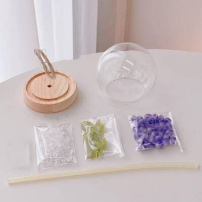 LED Işıklı Kendin Yap Lale Cam Küre (1)