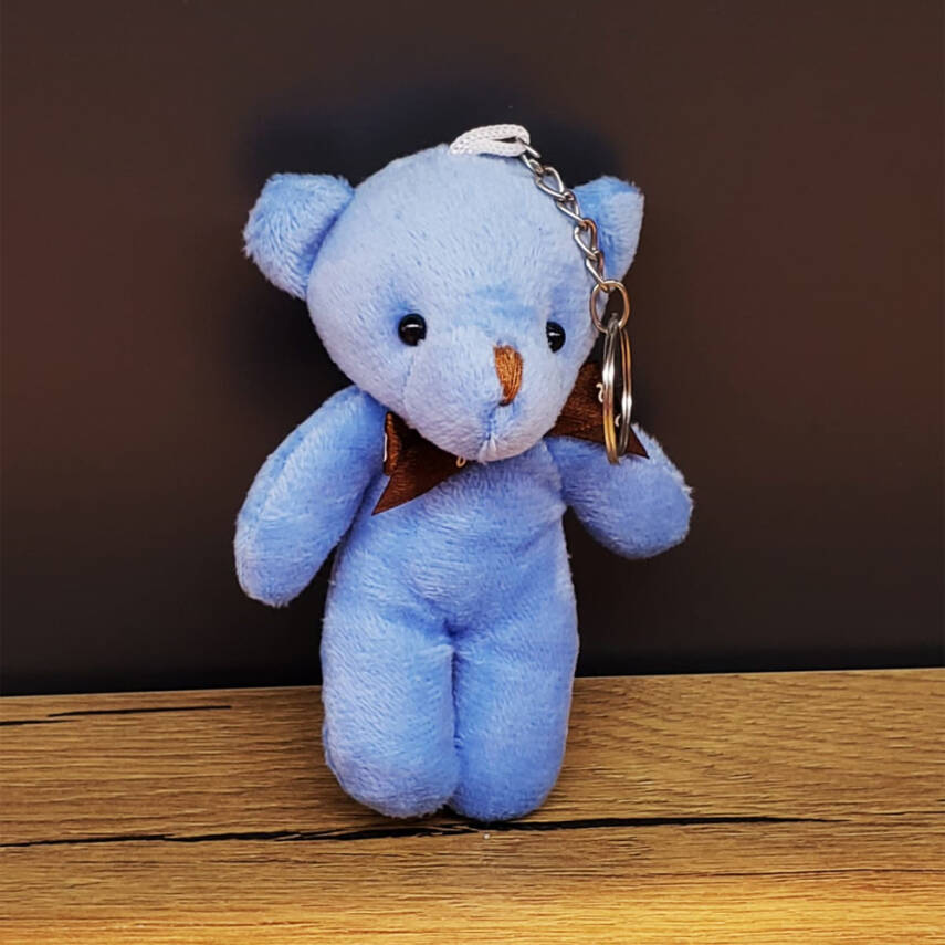 Mavi Hediyelik Kese İçinde Ayıcık - 2