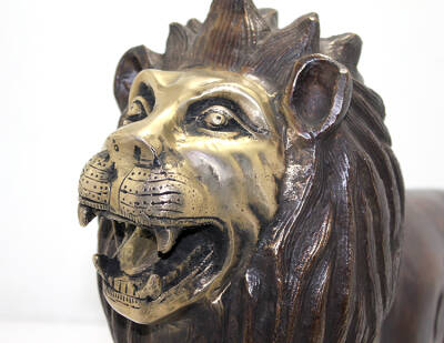Metal Aslan Biblosu 60 Cm (1)
