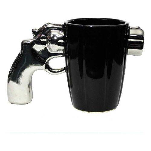 Metalik Silah Tasarımlı Kupa Bardak - 2