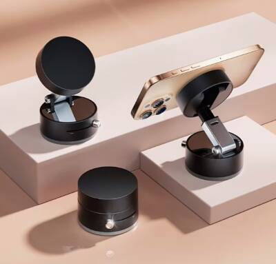 Mıknatıslı Katlanabilir Telefon Tutucu - Torpido ve Cam Uyumlu (1)