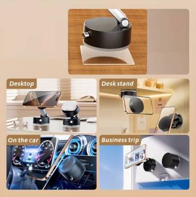 Mıknatıslı Katlanabilir Telefon Tutucu - Torpido ve Cam Uyumlu - 3