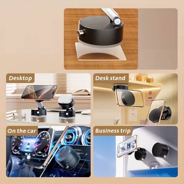Mıknatıslı Katlanabilir Telefon Tutucu - Torpido ve Cam Uyumlu - 3
