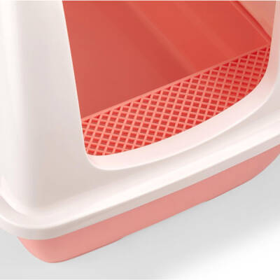 Mikopet Büyük Kapalı Kedi Tuvaleti Mor - 4