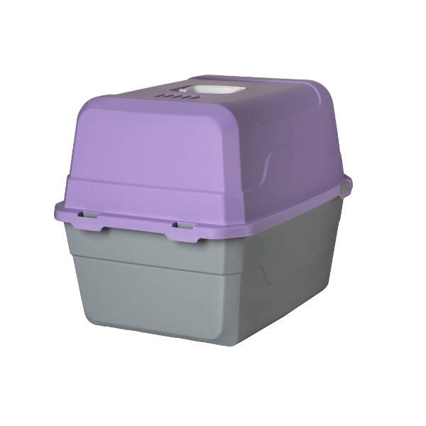 Mikopet Deluxe Mor Kapalı Kedi Tuvaleti - 2