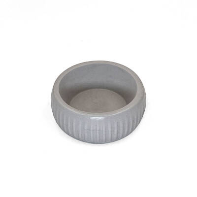 Mikopet Organik Seramik Mama Kabı Gri - 5