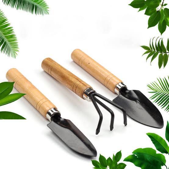 Mini Ahşap Hobi Bahçe Seti 3 Adet - 1