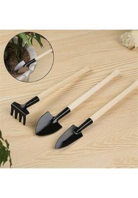 Mini Ahşap Hobi Bahçe Seti 3 Parça - 5