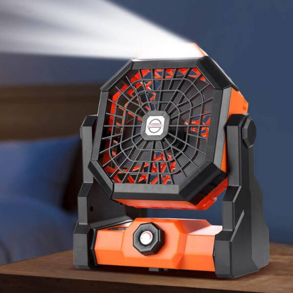 Mini Şarjlı Ledli Kare Fan - 1