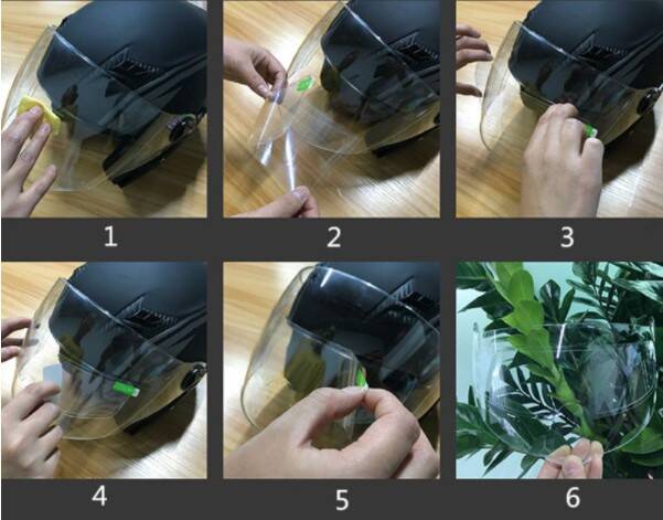 MOTOSIKLET  KASKI İÇIN YAĞMUR KAYDIRICI - 2