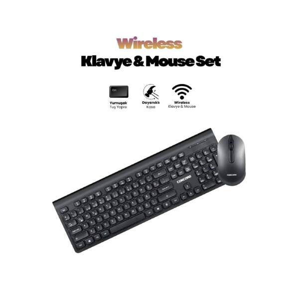 Multimedya Q Klavye Ve Mouse Seti - 1