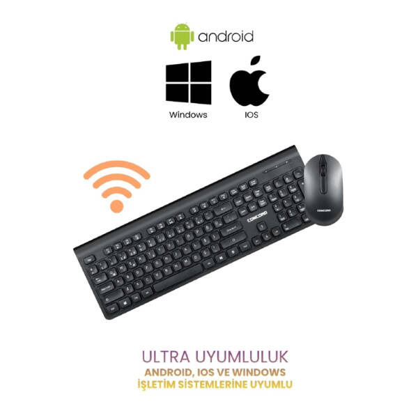 Multimedya Q Klavye Ve Mouse Seti - 2