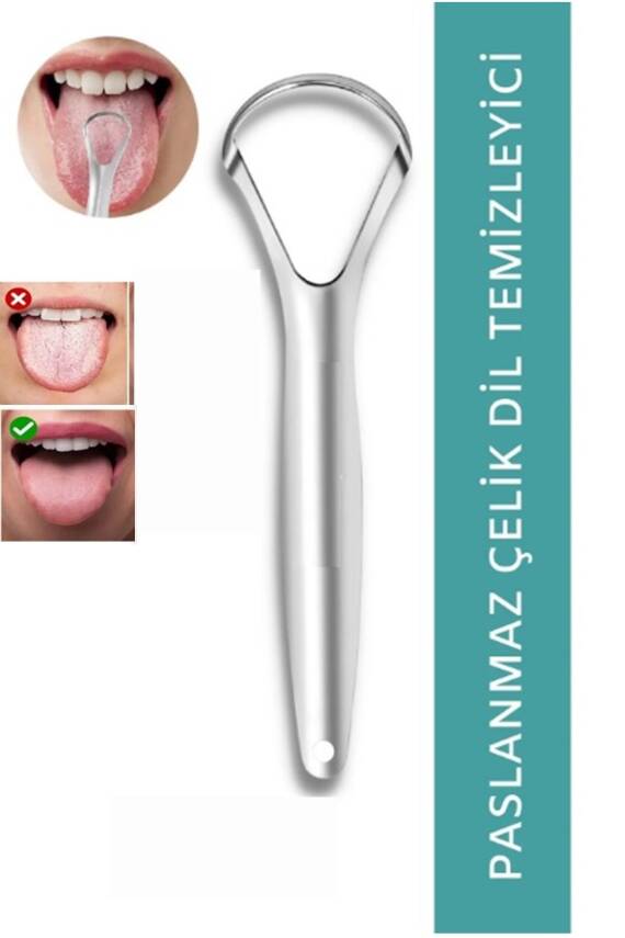Paslanmaz Çelik Dil Temizleyici - 3