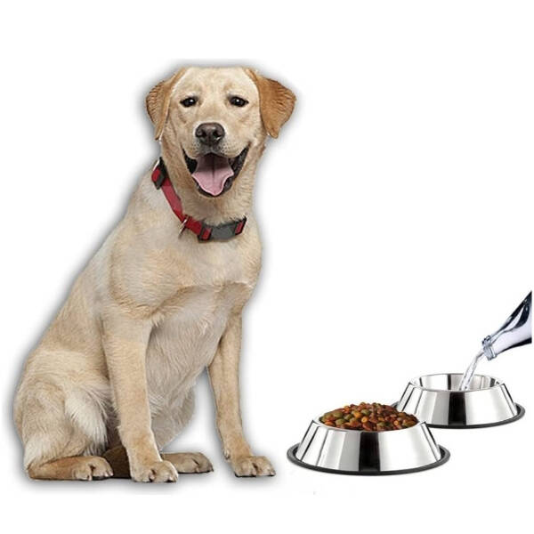 Paslanmaz Çelik Metal Mama Kabı 34 cm. - 1