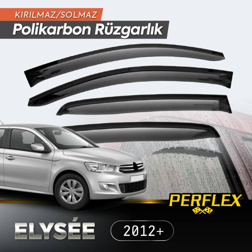 Perflex Polikarbon Kırılmaz Rüzgarlık V2 Mugen Fiat Fiorino 2007+ - 1