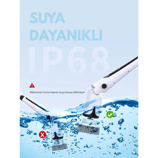 Portatif Şarjlı Temizleme Fırçası - 4