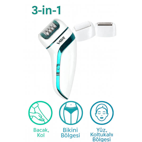 Profesyonel 3 Başlıklı Epilasyon Aleti - 1