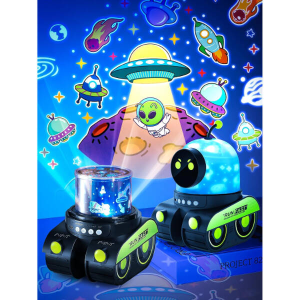Robot Tasarımlı Projektör Gece Lambası - 1