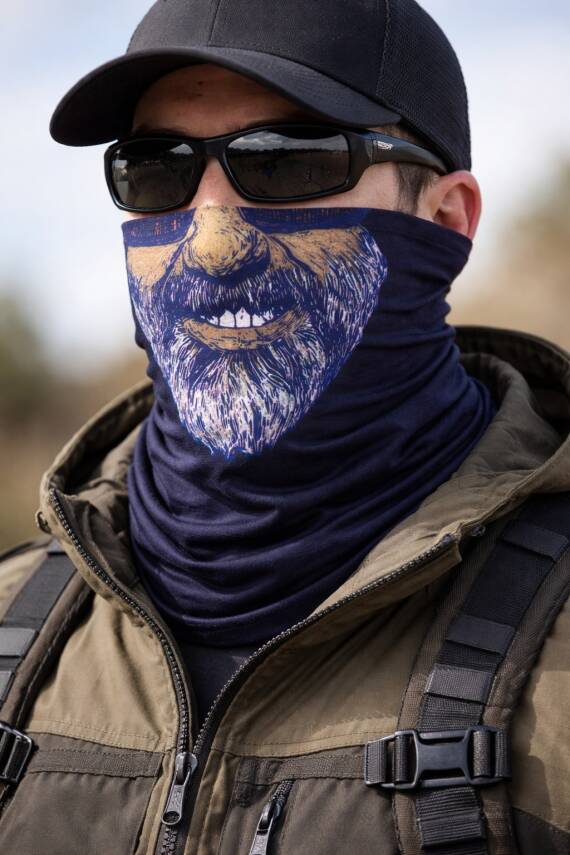 Sakallı Yüz Desenli Çok Amaçlı Buff – Yüz, Boyun Maskesi ve Bandana No 1 - 3