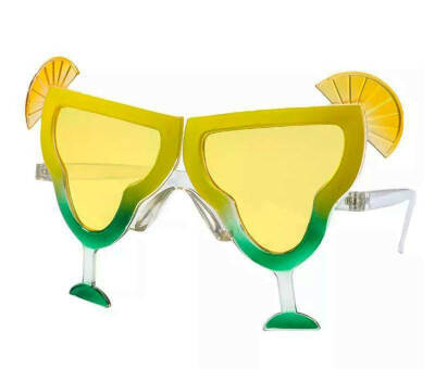 Sarı Margarita Bardak Şeklinde Parti Gözlüğü (1)